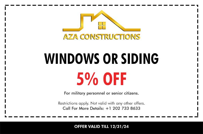 Windows or Siding 5 off